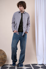 Navy regular fit oxford shirt