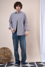 Navy regular fit oxford shirt