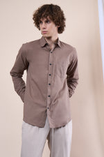 Charcoal regular fit oxford shirt