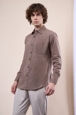 Charcoal regular fit oxford shirt