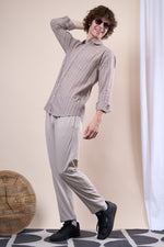 Gray regular fit oxford shirt