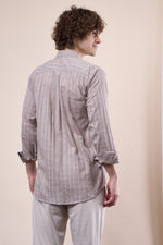 Gray regular fit oxford shirt