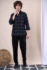 Black regular fit oxford shirt