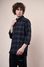 Black regular fit oxford shirt