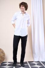 White regular fit oxford shirt