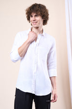 White regular fit oxford shirt